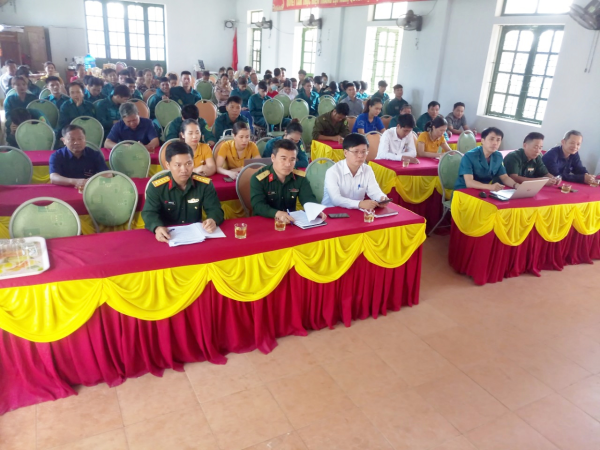 Xã Phúc Đồng tổ chức Khai mạc huấn luyện dân quân tự vệ năm 2021